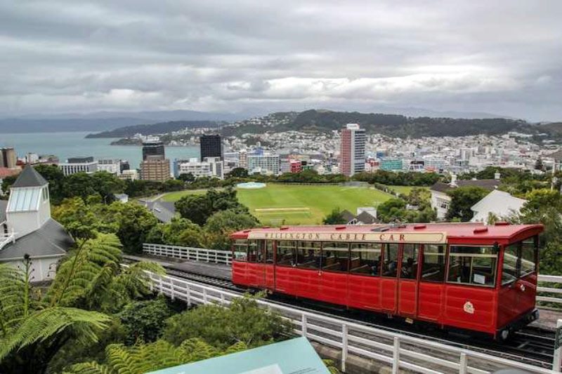 A great view as you ride the tram up to the Kilburn Lookout in Wellington!