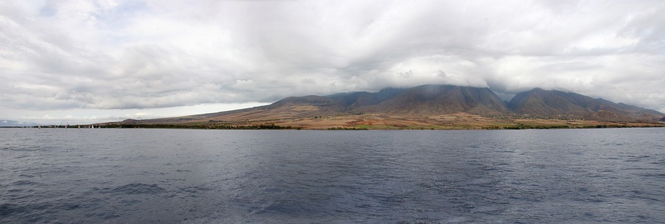 maui, island, from ocean