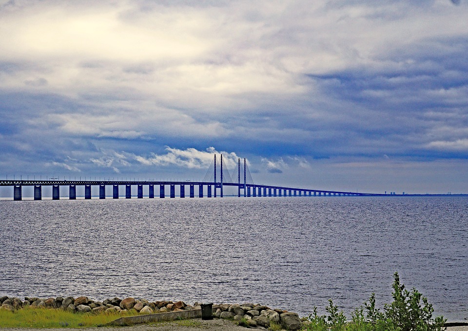 oresund bridge, sweden, denmark