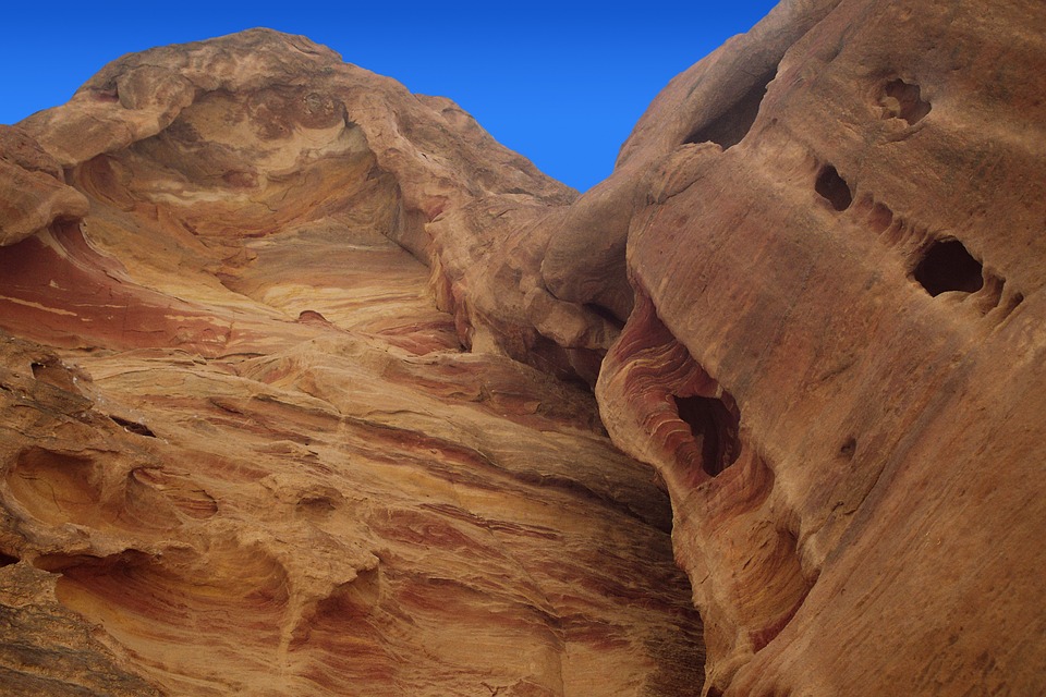 petra, rock wall, canyon