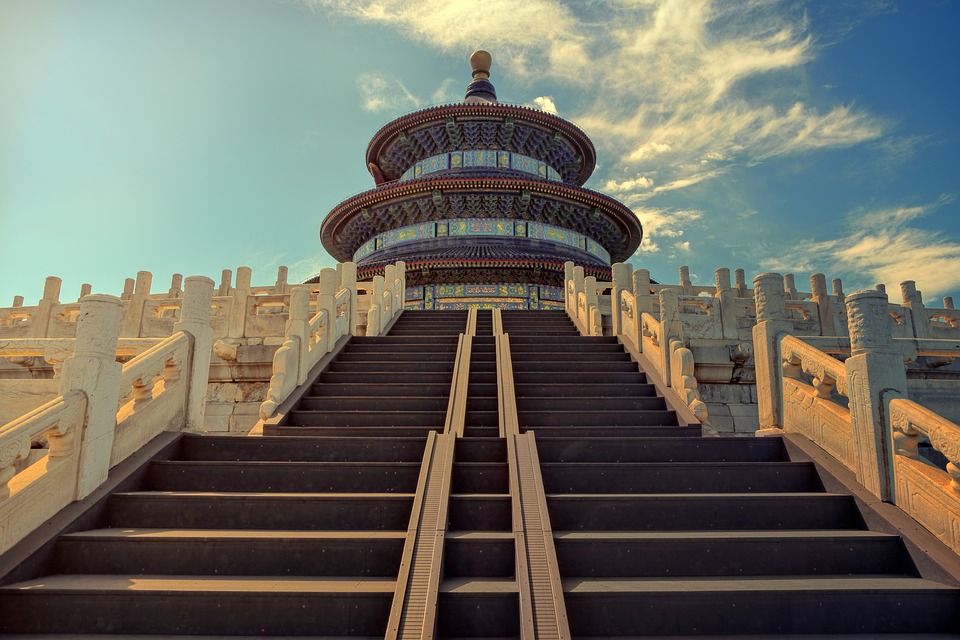 beijing, temple of heaven, stairs