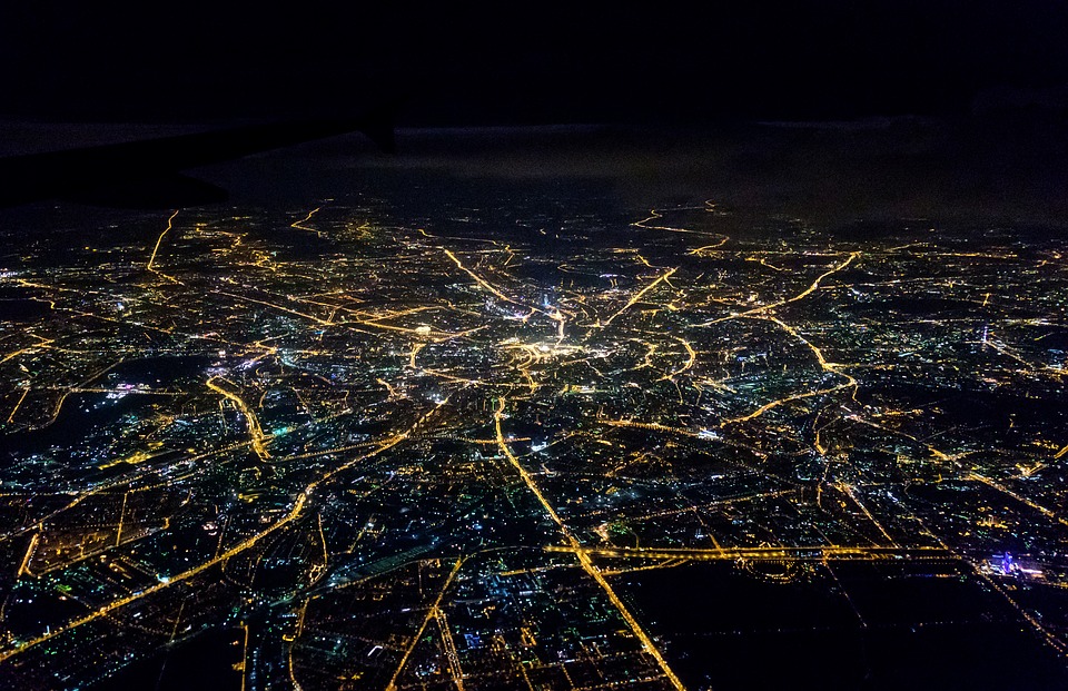 moscow, night, map