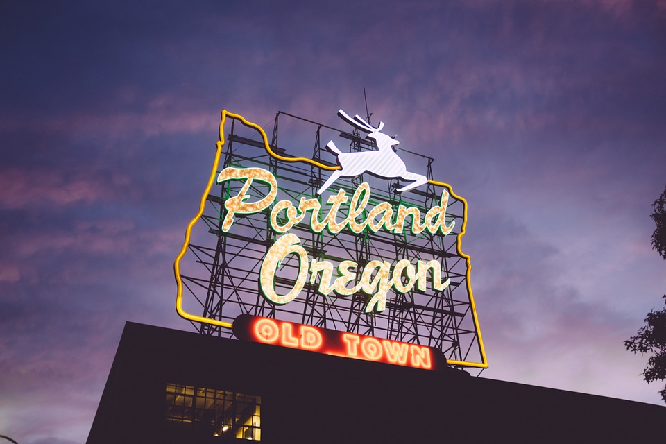 portland oregon tourism pacific northwest usa united states sunset neon neon sign landmark attraction city downtown america architecture view bridge cityscape skyline river scenic buildings travel water panorama sky waterfront dusk urban united skyscrapers night states willamette trees hood evening center living reflection landscape highrise traffic lights portland portland portland portland portland oregon