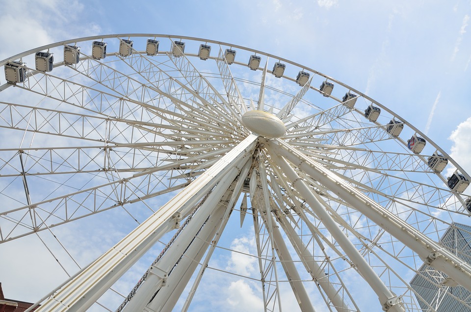 sky, ferris wheel, park