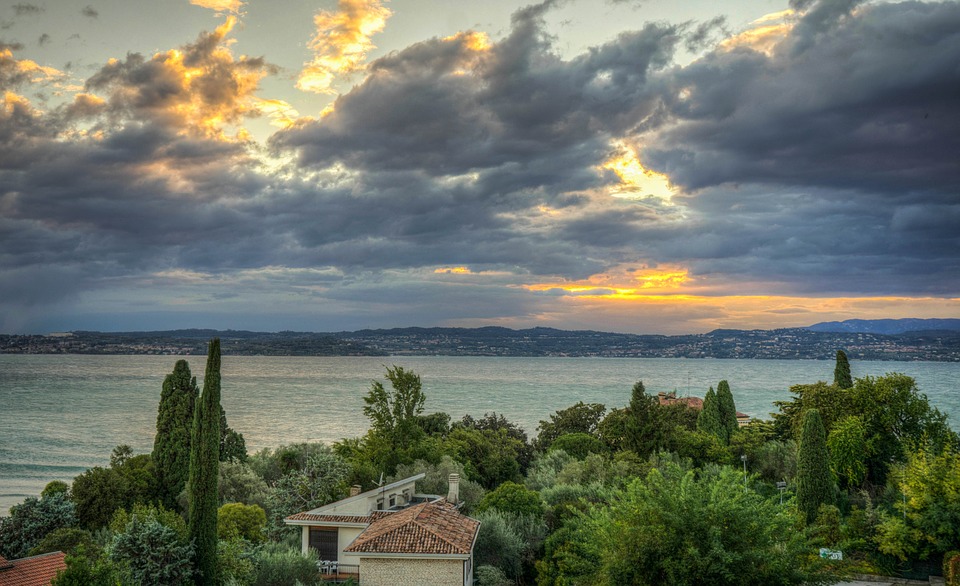 sunset lake garda italy landscape water summer blue tourism travel town view lombardy scenery sirmione lake garda lake garda lake garda lake garda lake garda town sirmione